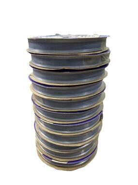 Offray Straight N Narrow 5/16” Periwinkle Blue Polyester Ribbon 11 Rolls NEW